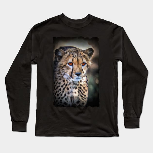 Cheetah Long Sleeve T-Shirt by PhotoArts